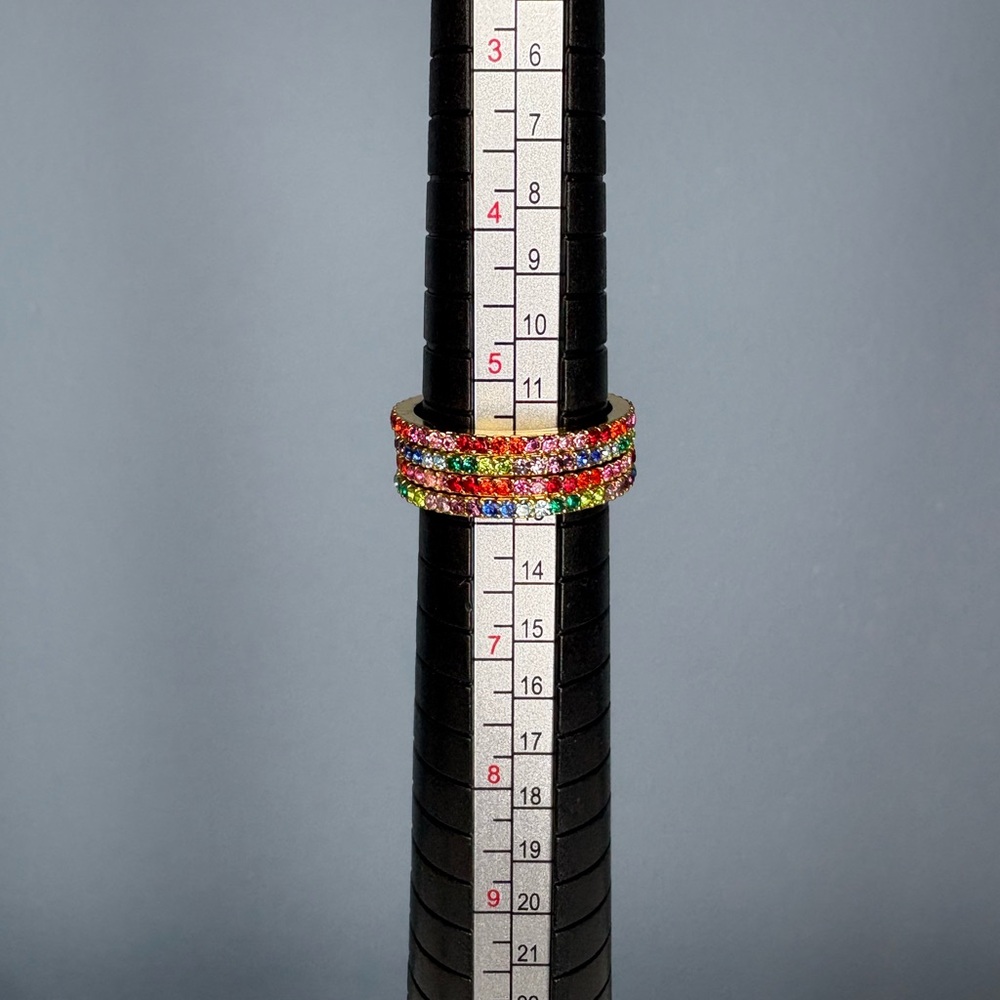 Kate Spade Multicolor Gemstone Stackable Rings - image 2